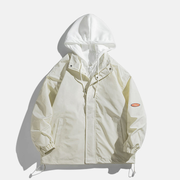 Unisex Übergangsjacke mit Kapuze und atmungsaktivem Innenfutter Aliams