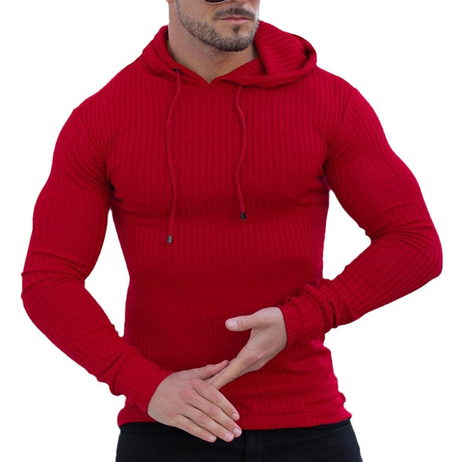 Herren Hoodie mit feuchtigkeitsregulierender Baumwollmischung und strukturiertem Design Aliams