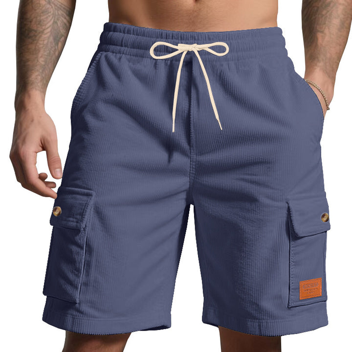 Herren Cargo-Shorts mit praktischem Faltendesign und elastischem Bund Aliams