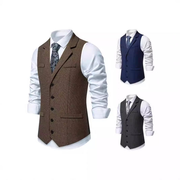 Herren Anzugweste im klassischen Hahnentrittmuster Aliams