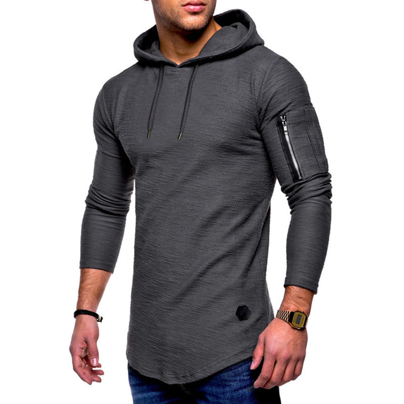 Herren Hoodie mit modernem Reißverschluss Aliams
