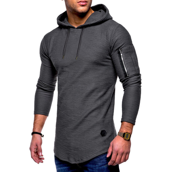Herren Hoodie mit modernem Reißverschluss Aliams
