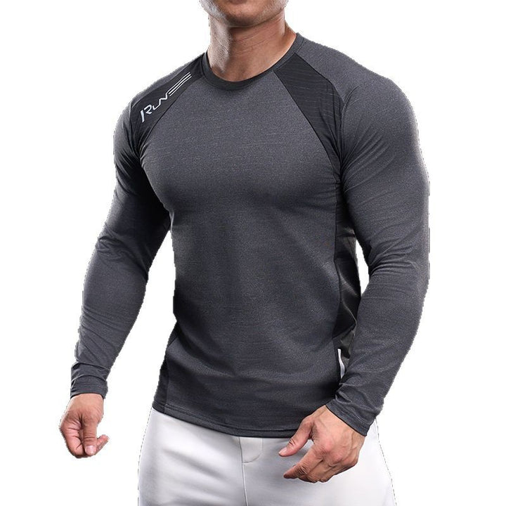 Herren Sportliches Langarmshirt mit atmungsaktivem Mesh-Einsatz Aliams