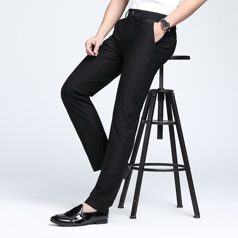 Herren klassische Anzughose mit schmalem Schnitt und bequemen Eigenschaften Aliams