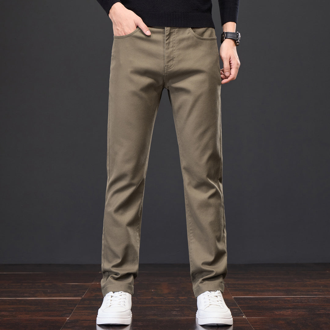 Herren Casual Chino-Hose mit elastischem Bund und modernen Details Aliams