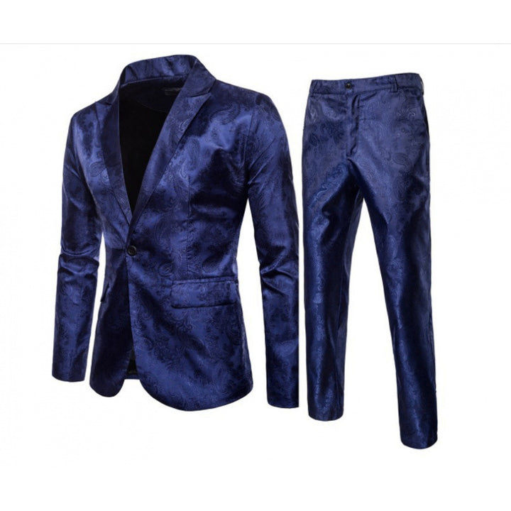 Herren Exquisiter Jacquard-Anzug Aliams