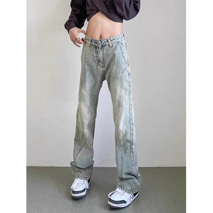 Herren weite Denim-Jeans mit modischem Used-Look Aliams