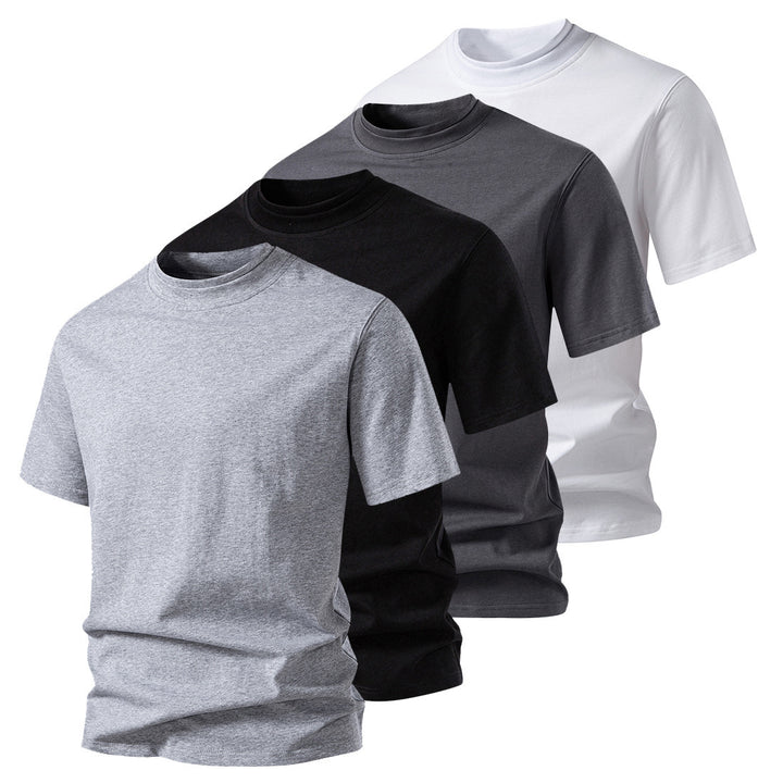 Herren Rundhalsshirt aus hochwertiger Baumwolle mit minimalistischem Design Aliams