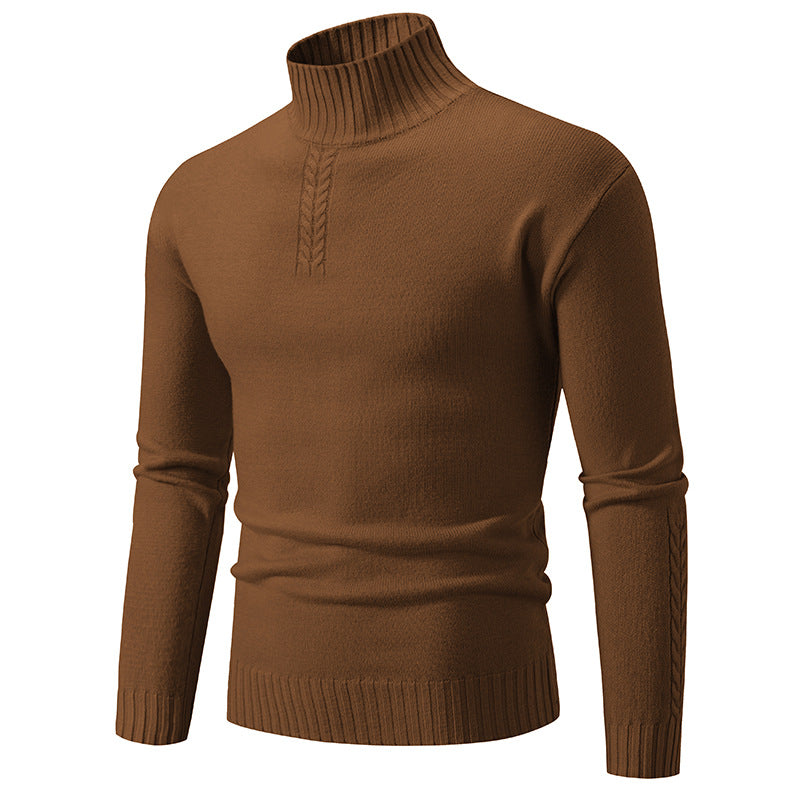 Herren Rollkragenpullover aus grobem Strick Aliams