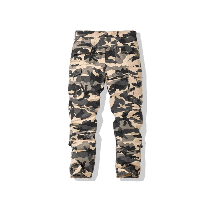 Herren Cargohose im Camouflage-Design mit vielseitigen Taschen Aliams