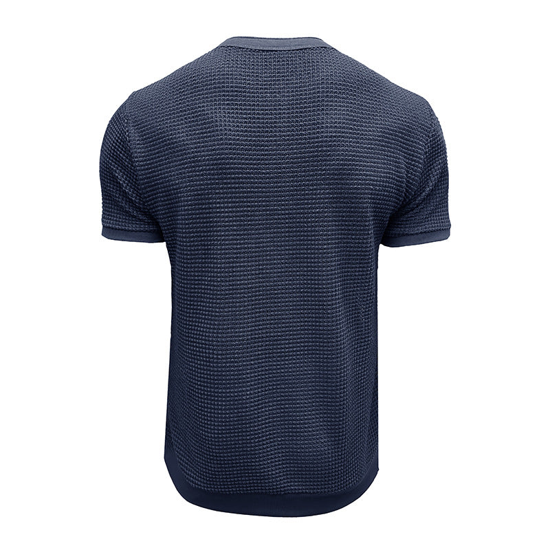 Herren Kurzarm-Shirt mit Knopfleiste Aliams
