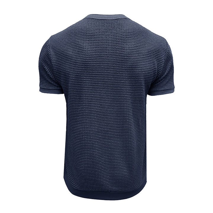 Herren Kurzarm-Shirt mit Knopfleiste Aliams
