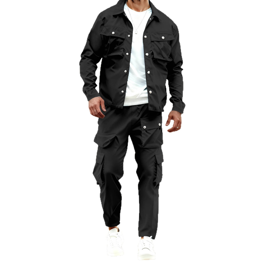 Herren Cargo-Jacke und Hosen Set Aliams