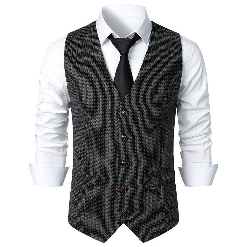 Herren elegante Steppweste mit modernem Schnitt und feinen Details Aliams