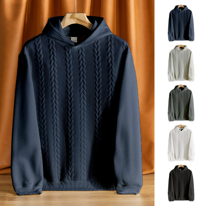 Herren eleganter Kapuzenpullover mit strukturiertem Design Aliams
