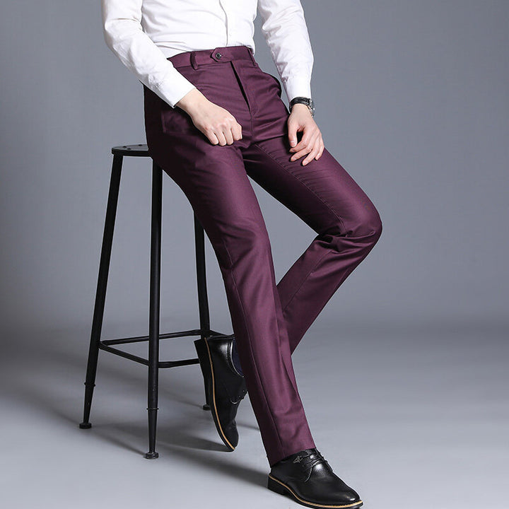 Herren elegante Slim-Fit Anzughose Aliams