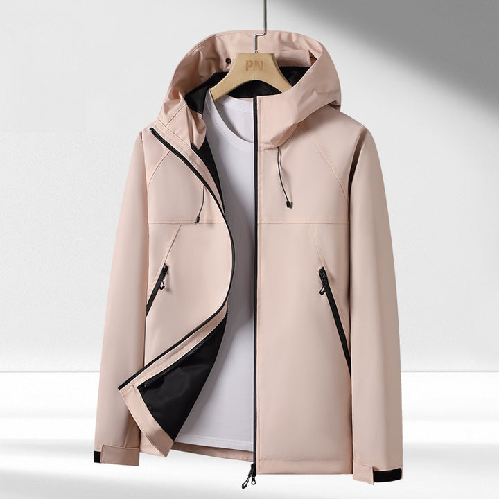 Herren Funktionsjacke mit atmungsaktiver Membran und praktischen Reißverschluss-Taschen Aliams