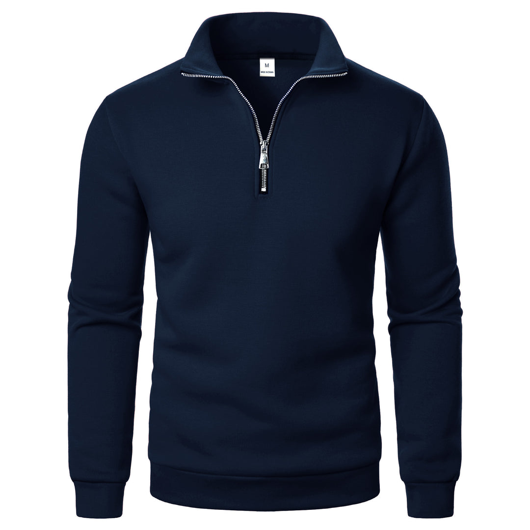 Herren warme Fleece Pullover mit halbem Reißverschluss Aliams