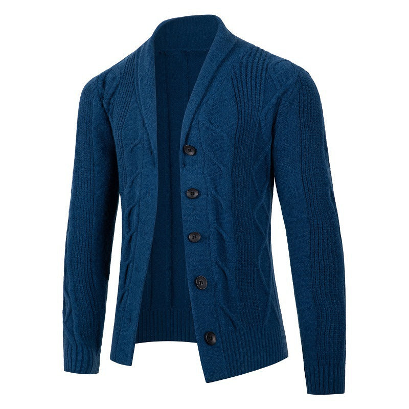 Herren Strickjacke mit modernen Kabelmustern und bequemen Passform Aliams