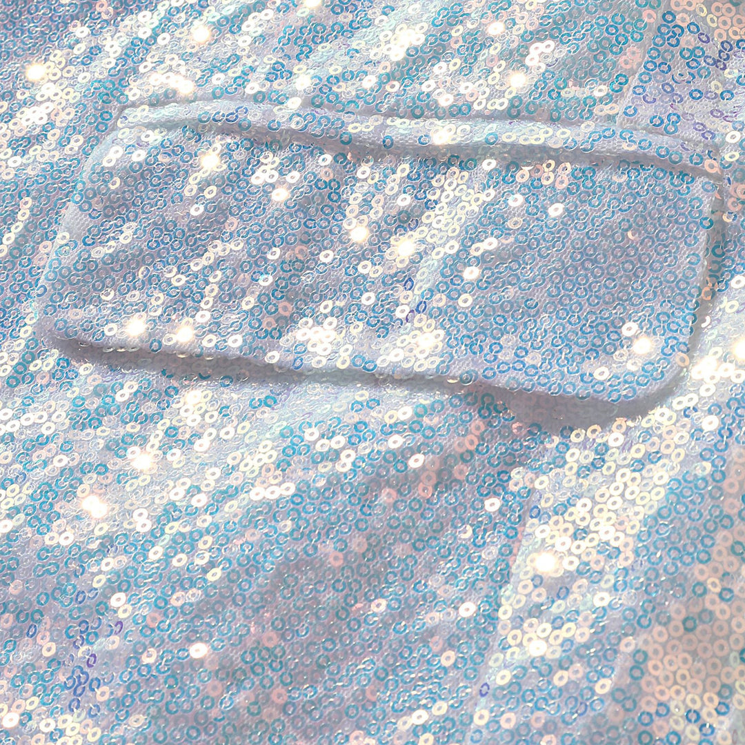 Herren Glamouröser Paillettenblazer mit schimmerndem Effekt Aliams