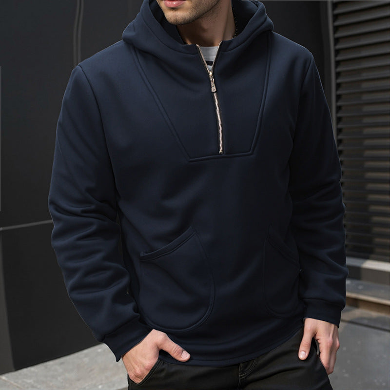 Herren Kapuzenpullover mit innovativem Design und praktischem Reißverschluss Aliams