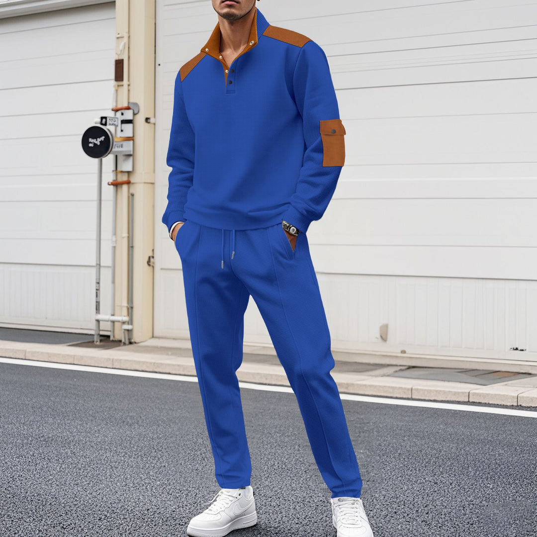 Herren Sportliches Zip-Set mit modischen Akzenten und strukturierter Verarbeitung Aliams