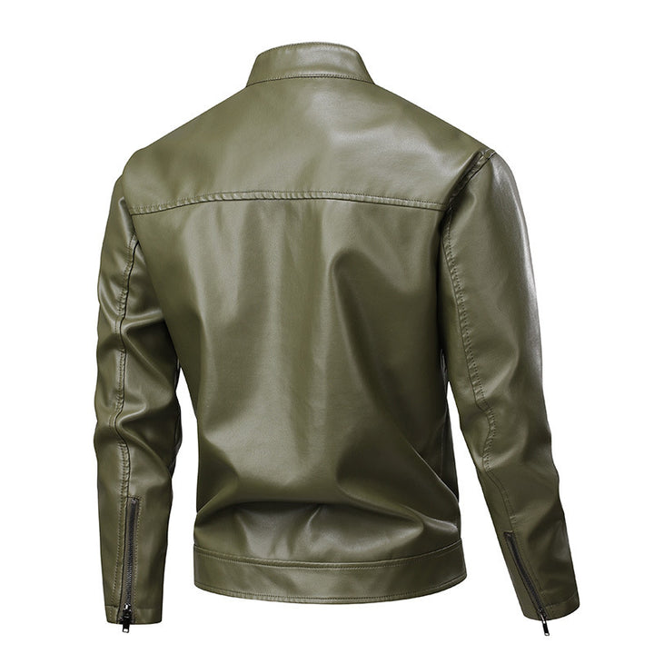 Herren stylische Bikerjacke mit innovativen Steppdetails Aliams