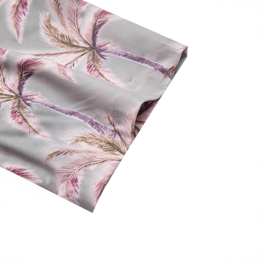 Herren Kurzarmhemd im tropischen Palmen-Design Aliams