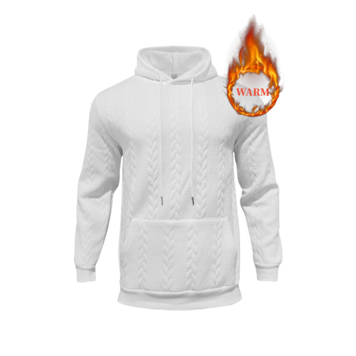 Herren Thermo Kapuzenpullover mit strukturiertem Innenfutter und praktischen Taschen Aliams