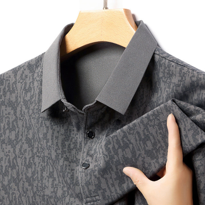 Herren Poloshirt mit strukturiertem Gewebe und modernem Kragen Aliams