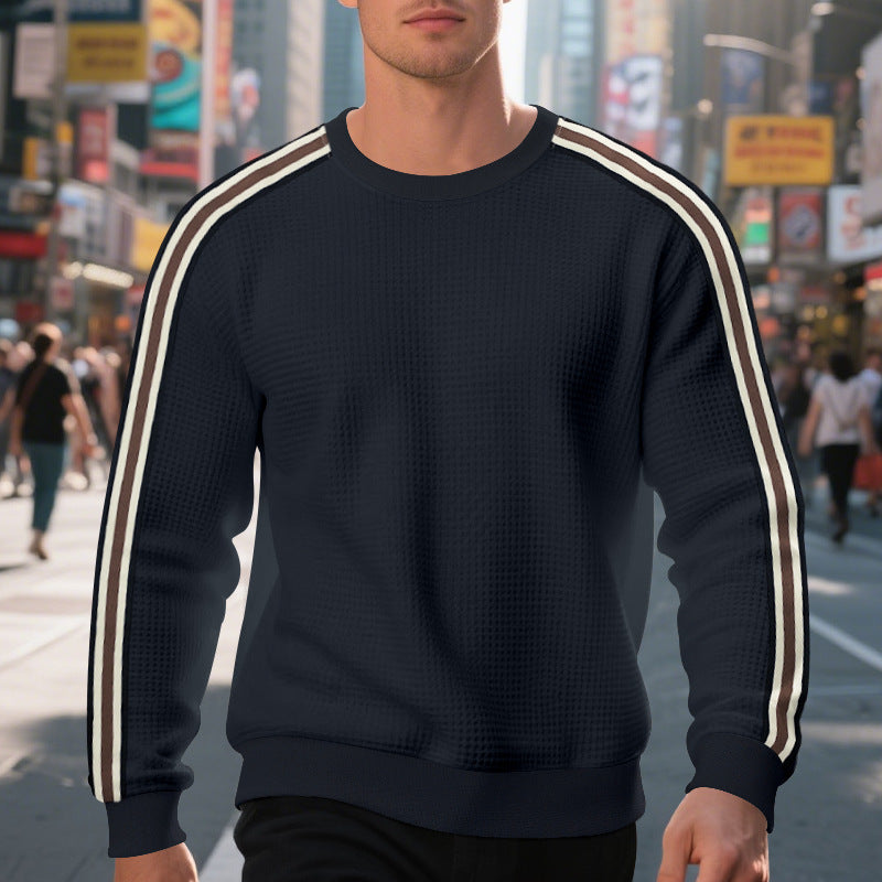 Herren Komfortables Sweatshirt mit strukturiertem Design und modischen Streifendetails Aliams