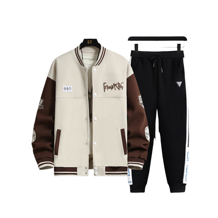 Herren Sportliches Hoodie-Set mit stylischen Grafiken und komfortabler Passform Aliams