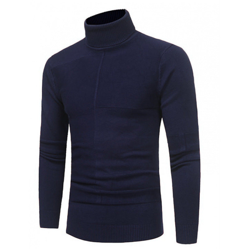 Herren Rollkragenpullover mit strukturierten Akzenten Aliams