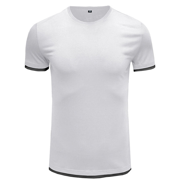 Herren Basic T-Shirt mit kontrastierenden Ärmeln Aliams