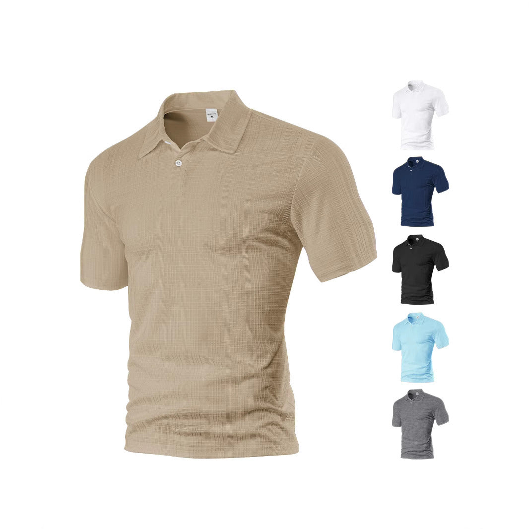 Herren Poloshirt mit strukturiertem Design und modischen Akzenten Aliams