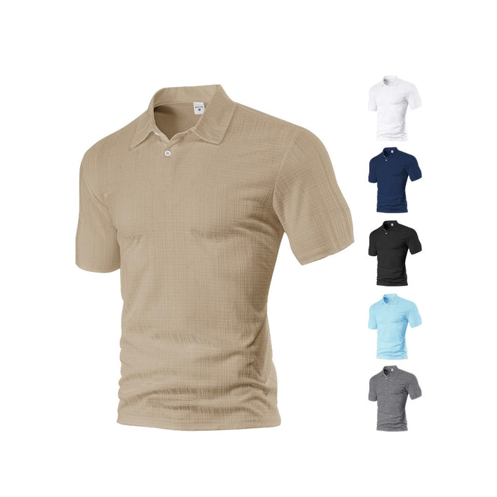 Herren Poloshirt mit strukturiertem Design und modischen Akzenten Aliams
