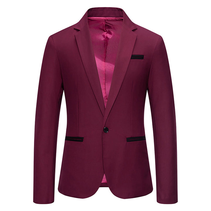 Herren eleganter Blazer mit modischem Schnitt und feinen Akzenten Aliams