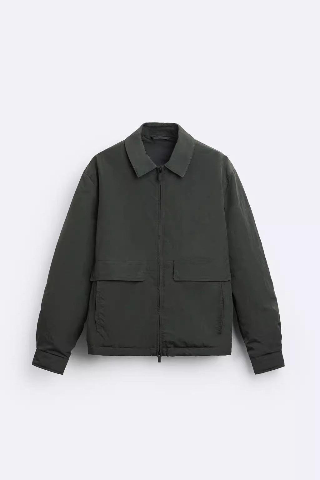 Herren urbane Utility-Jacke mit praktischen Taschen und hohem Kragen Aliams