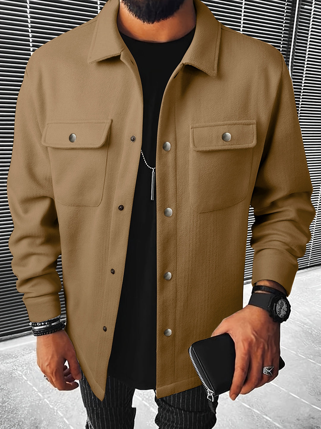 Herren Stilvolle Outerwear-Jacke mit einem modernen Look Aliams