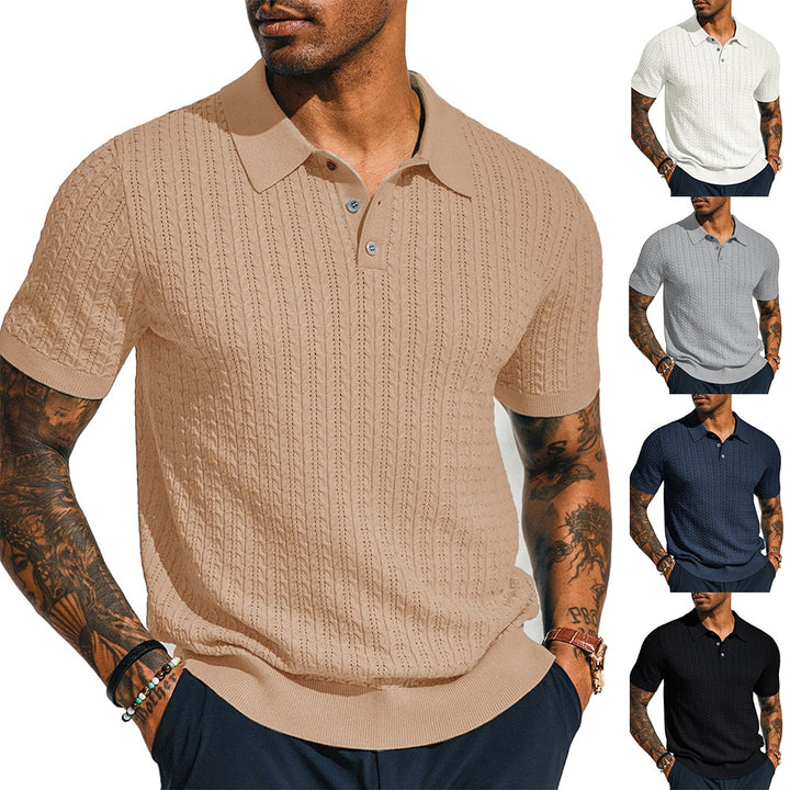 Herren Poloshirt mit strukturiertem Design und Kurzarm Aliams