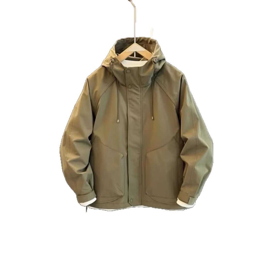 Herren technische Wetterjacke mit verstellbarer Kapuze Aliams