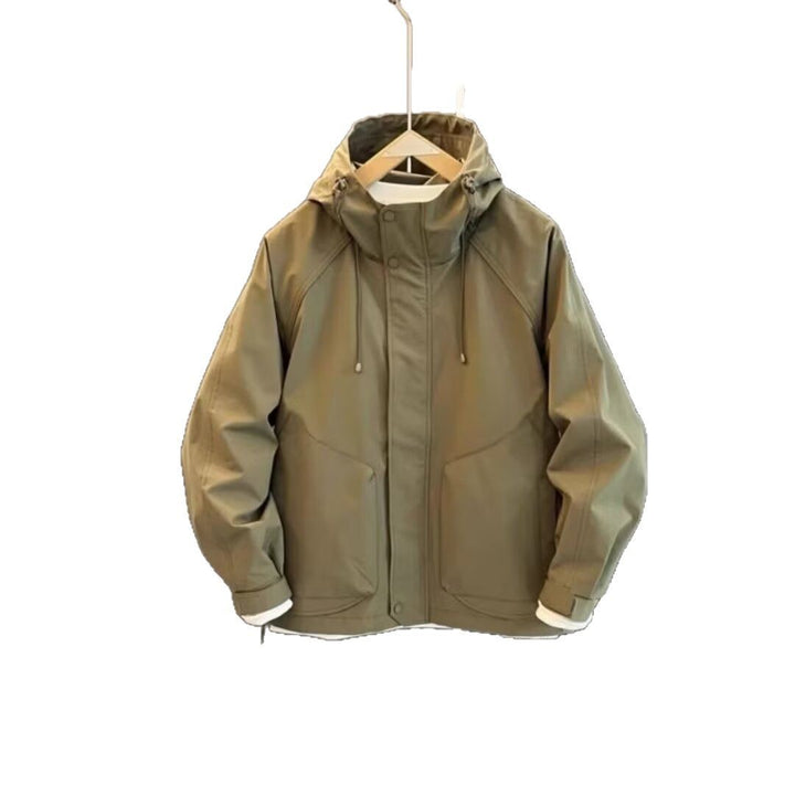 Herren technische Wetterjacke mit verstellbarer Kapuze Aliams