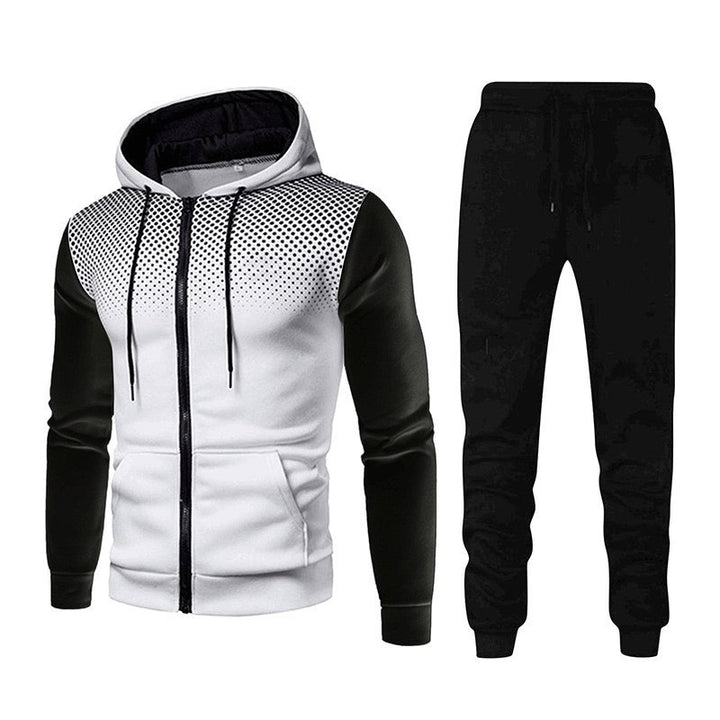 Herren sportliches Jogginganzug-Set mit stylischem Design und funktionalen Taschen Aliams