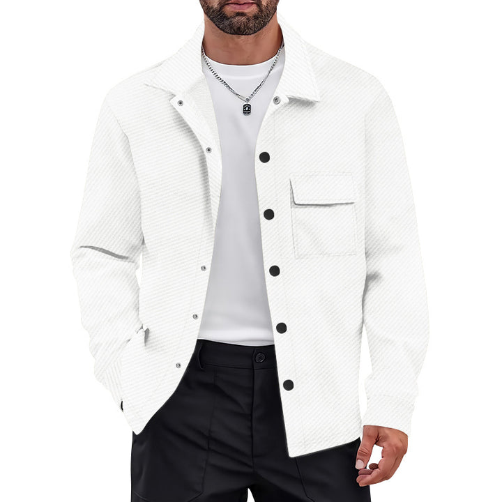 Herren Freizeitjacke mit strukturiertem Design und praktischen Brusttaschen Aliams
