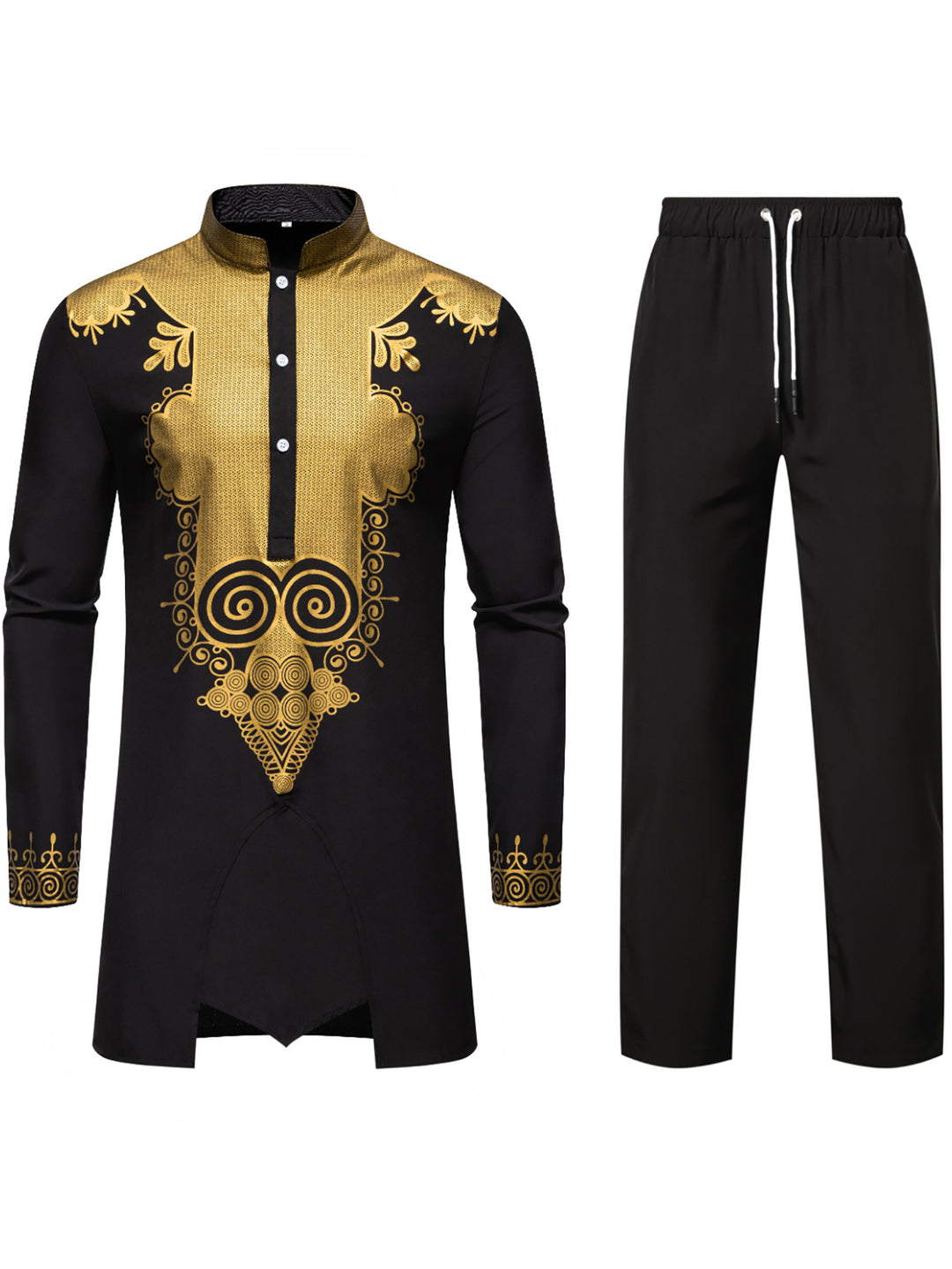 Herren elegantes Kombi-Outfit mit dekorativen Verzierungen Aliams