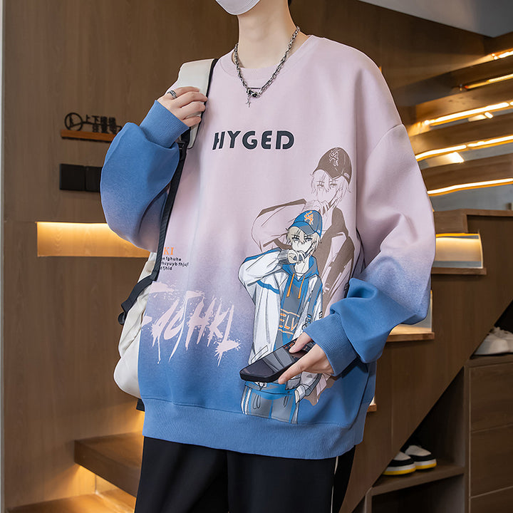 Unisex Oversized Sweatshirt mit kreativem Grafikdruck Aliams