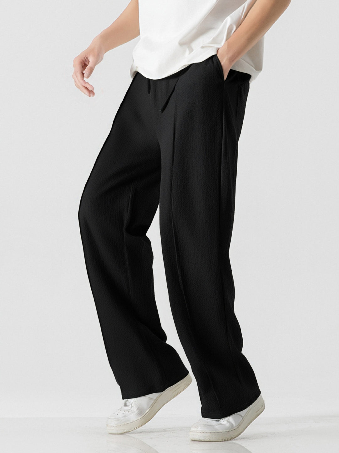 Herren Elegante, weite Freizeithose aus atmungsaktivem Gewebe Aliams