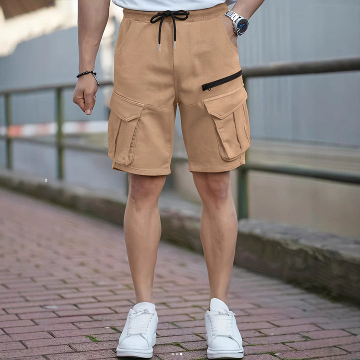 Herren Cargo-Shorts mit multifunktionalen Taschen und elastischem Bund Aliams