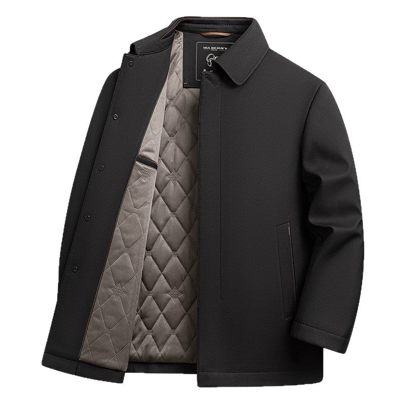 Herren wasserdichte Übergangsjacke mit innenliegenden Taschen Aliams