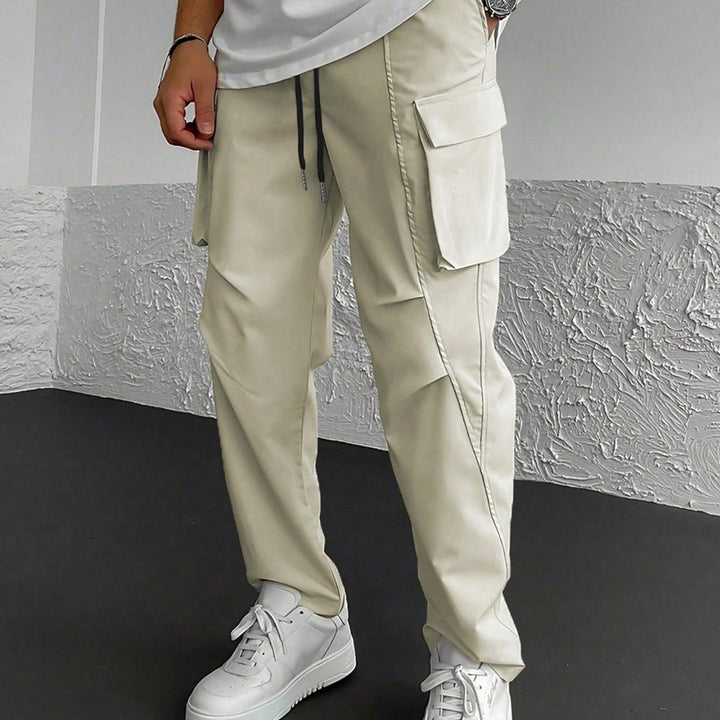 Herren Cargo-Hose mit multifunktionalen Taschen und elastischem Bund Aliams